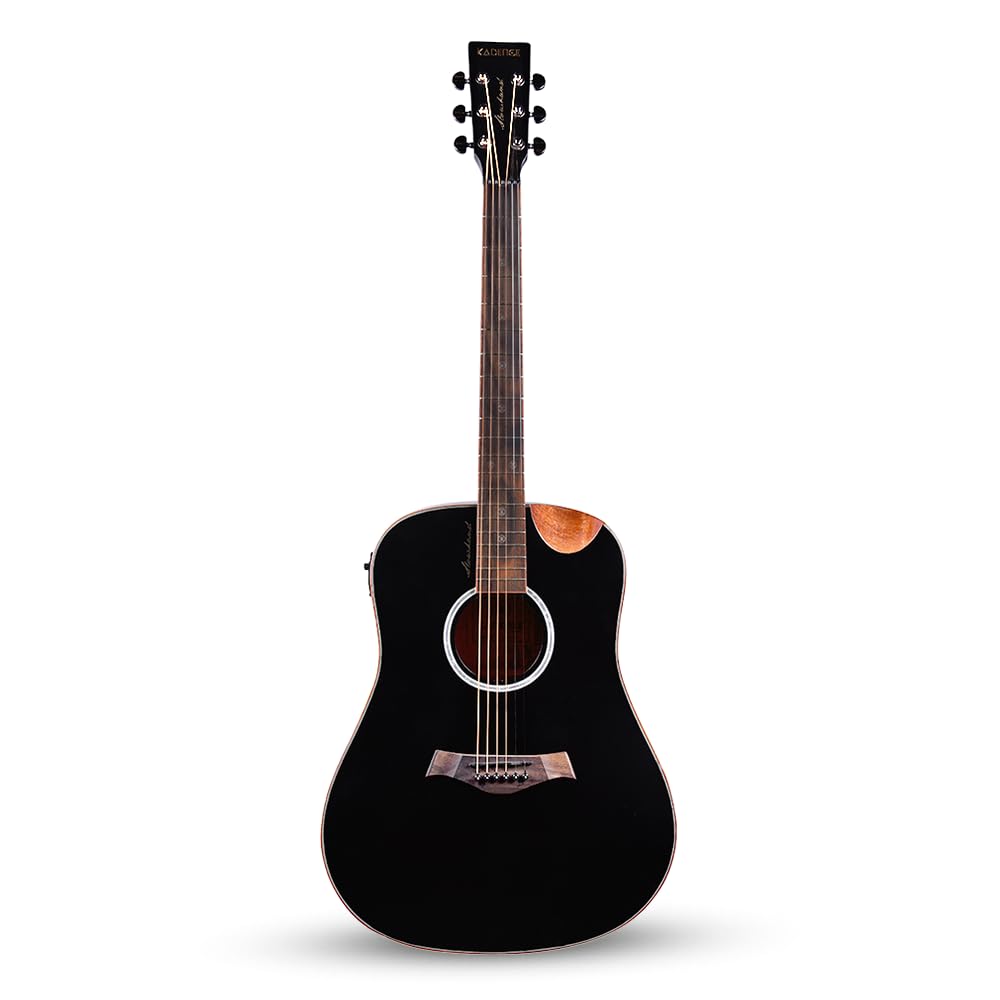 41” Black Spruce Wood Electro-Acoustic Guitar with Built-in Pickup M786515
