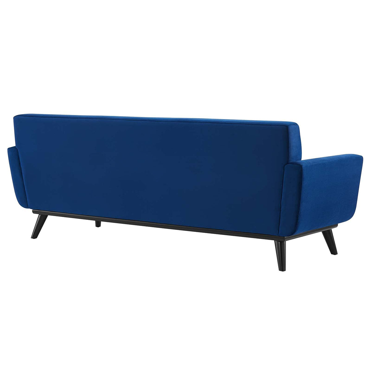 Navy Channel Tufted Performance Velvet Sofa X6479