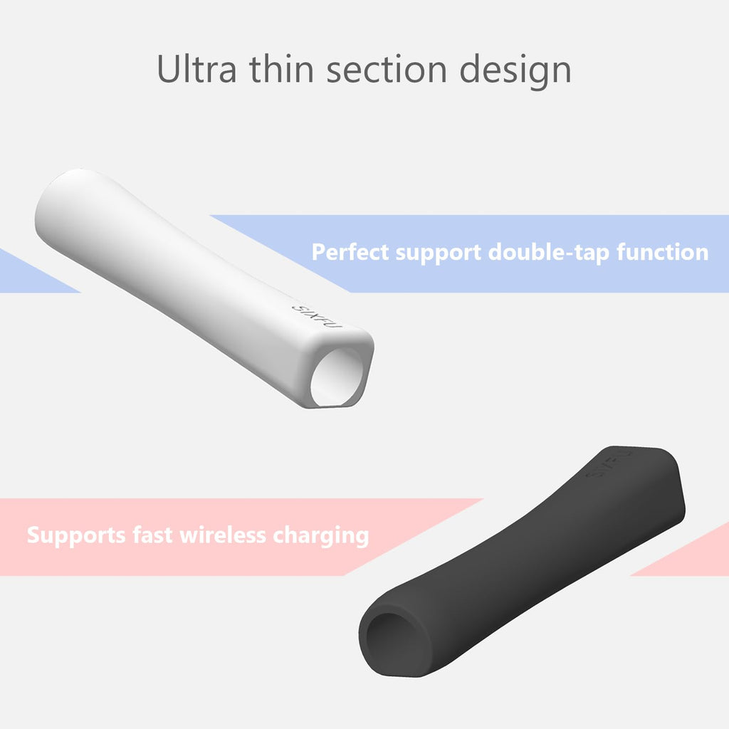 Black White 2 PCS Stylus Pen Grip M757517