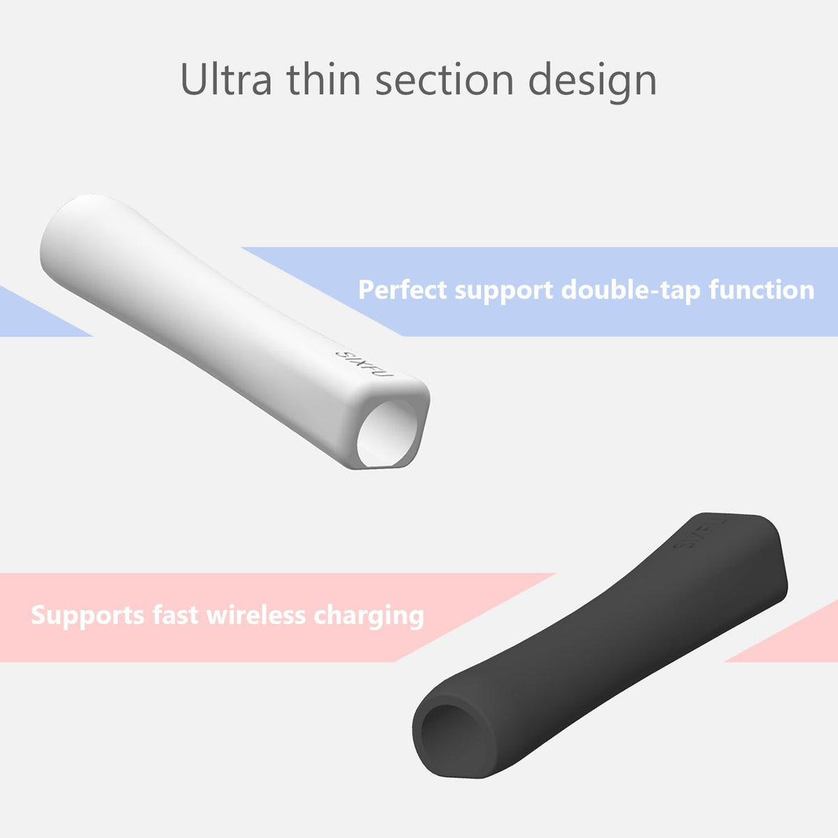 Black White 2 PCS Stylus Pen Grip M757517