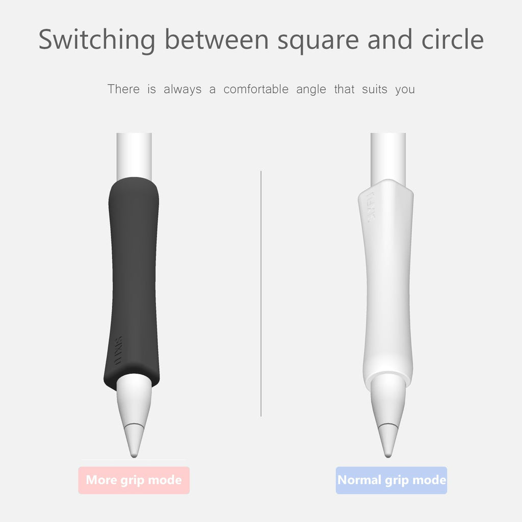 Black White 2 PCS Stylus Pen Grip M757517