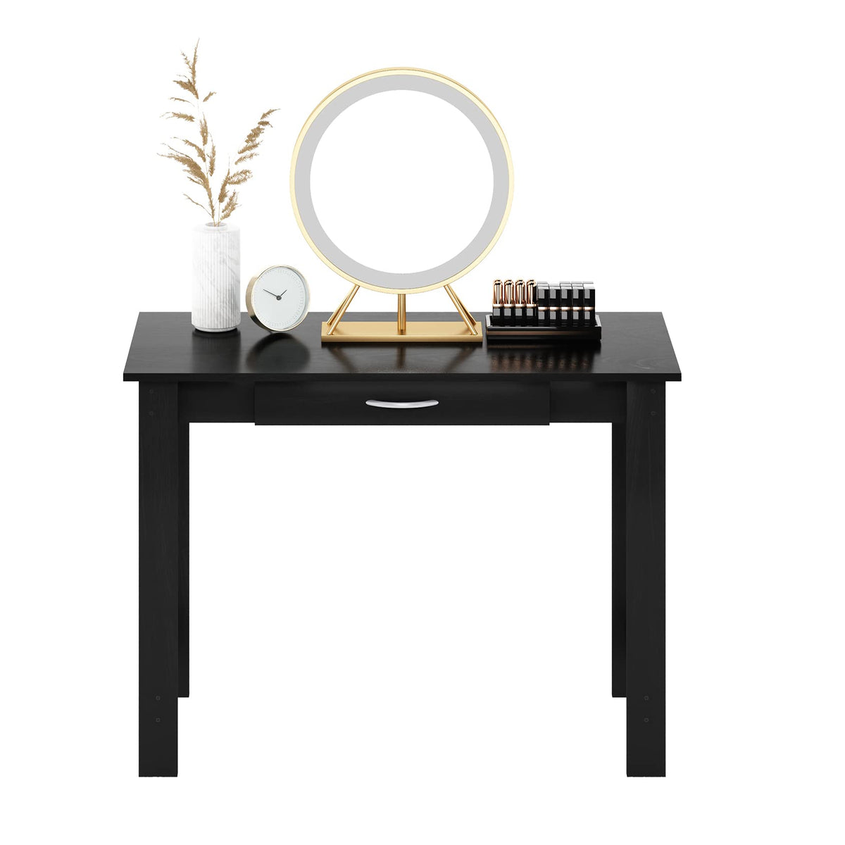 Black Writing Desk with Drawer Y8197