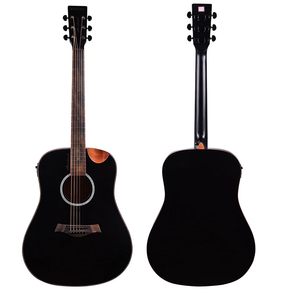 41” Black Spruce Wood Electro-Acoustic Guitar with Built-in Pickup M786515