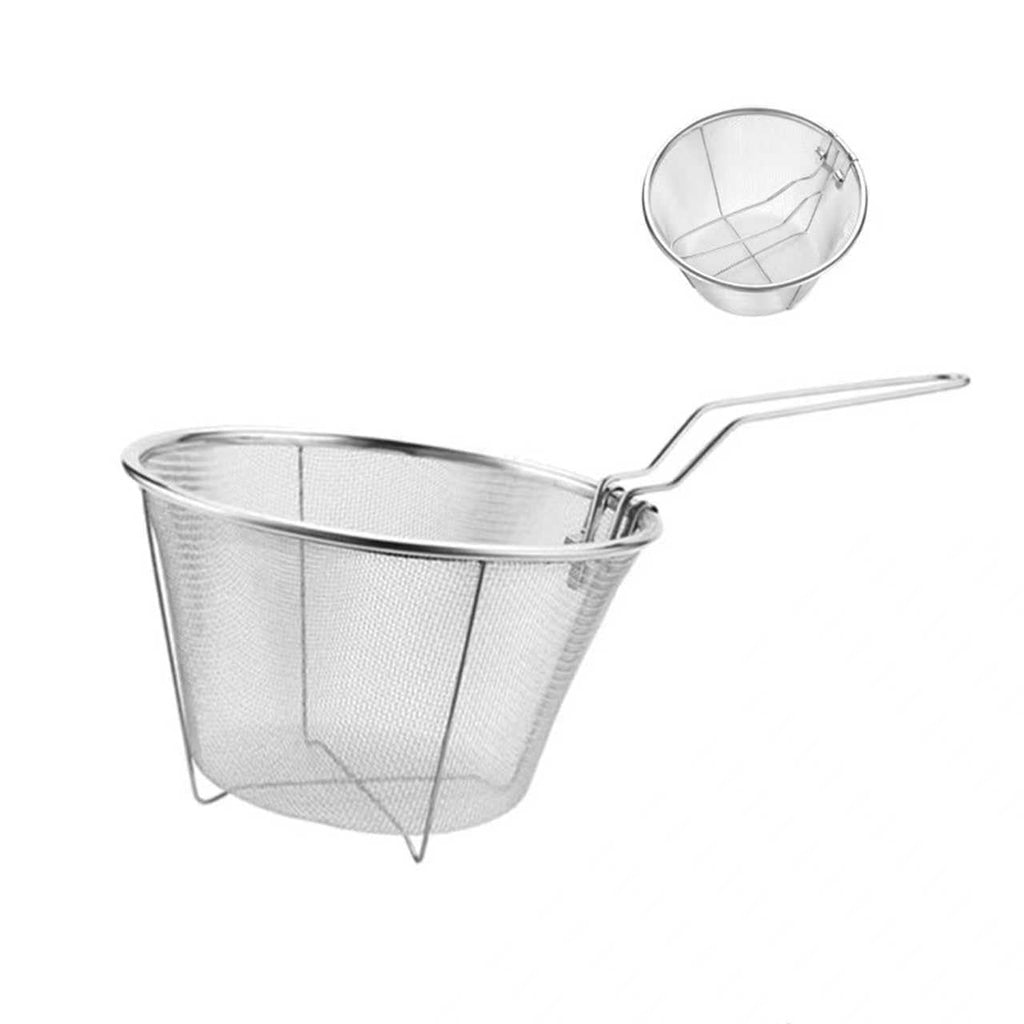 7-Inch Round Stainless Steel Deep Fryer Basket Z606