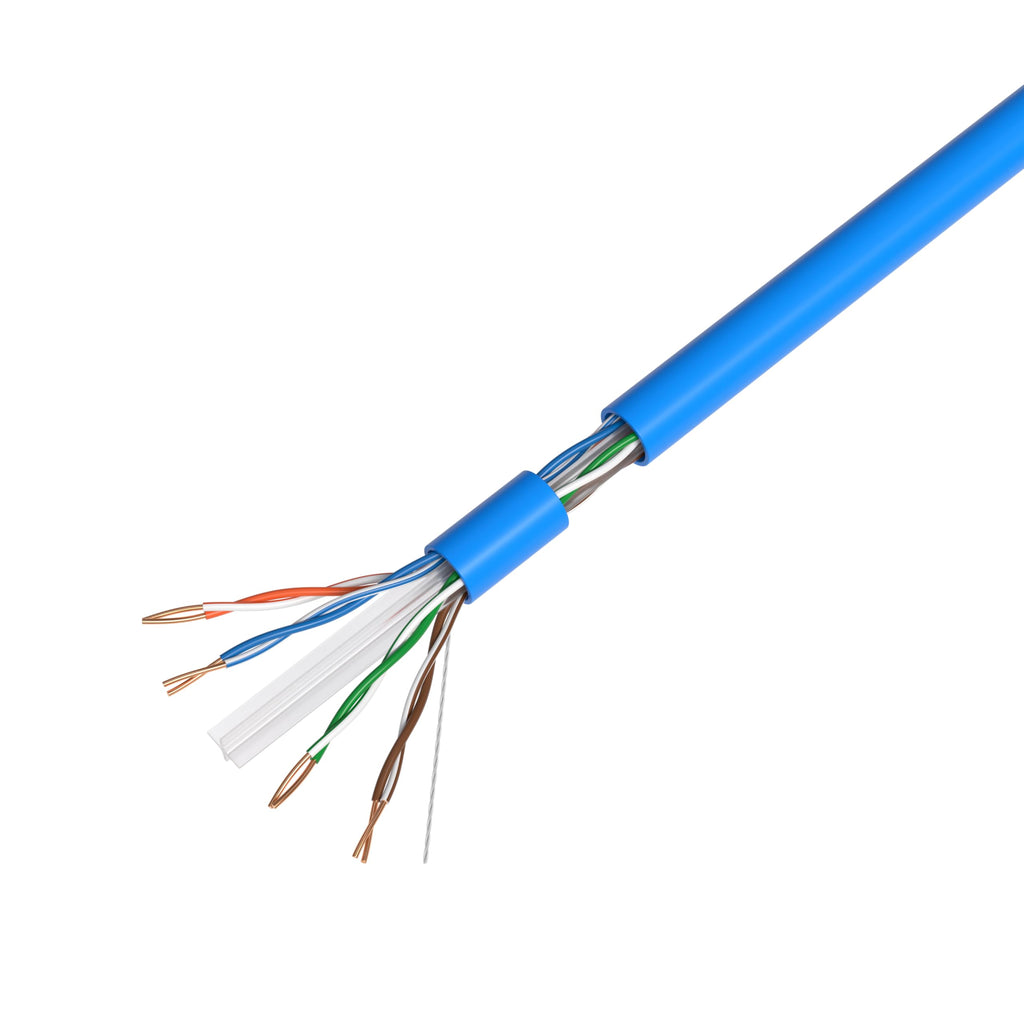 1000ft Plenum CMP CAT6 Solid Cable Blue Z2398