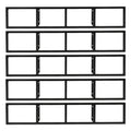 5Pcs Wall Mount Media Storage Rack V302