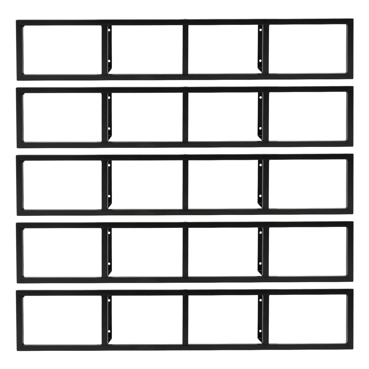 5Pcs Wall Mount Media Storage Rack V302
