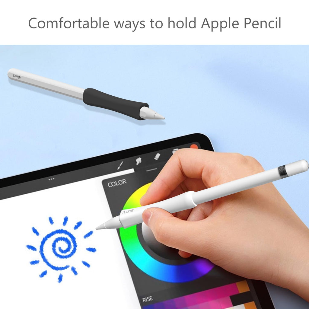 Black White 2 PCS Stylus Pen Grip M757517