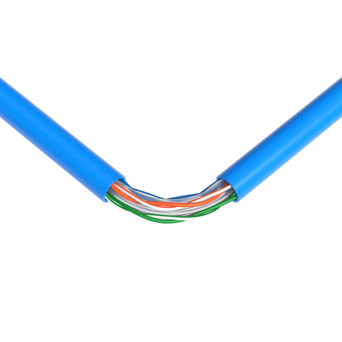1000ft Plenum CMP CAT6 Solid Cable Blue Z2398