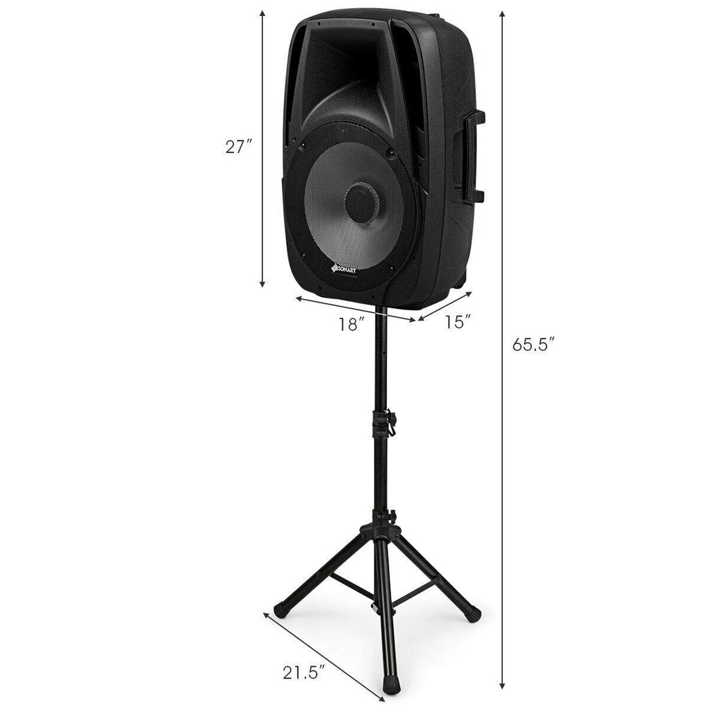 15" 1500W 2-Way Portable PA Speaker System X4639