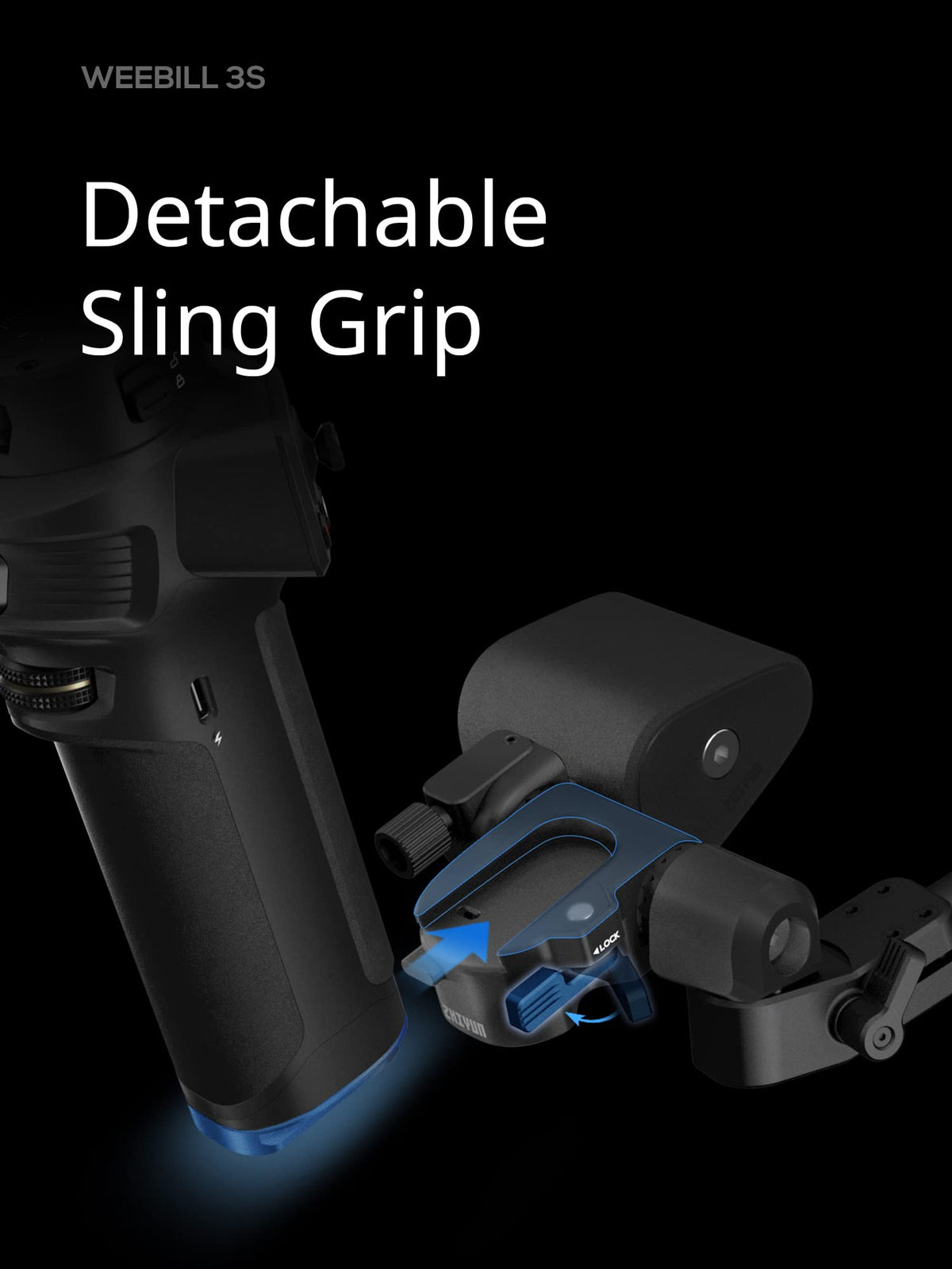 3KG Payload Gimbal Stabilizer with Fill Light J407527