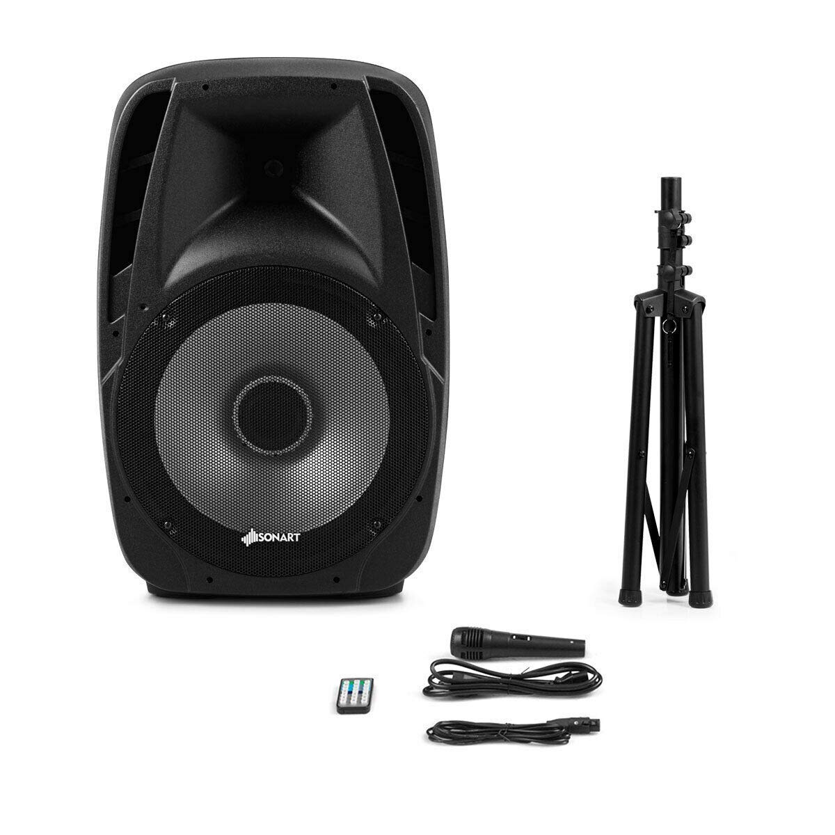 15" 1500W 2-Way Portable PA Speaker System X4639