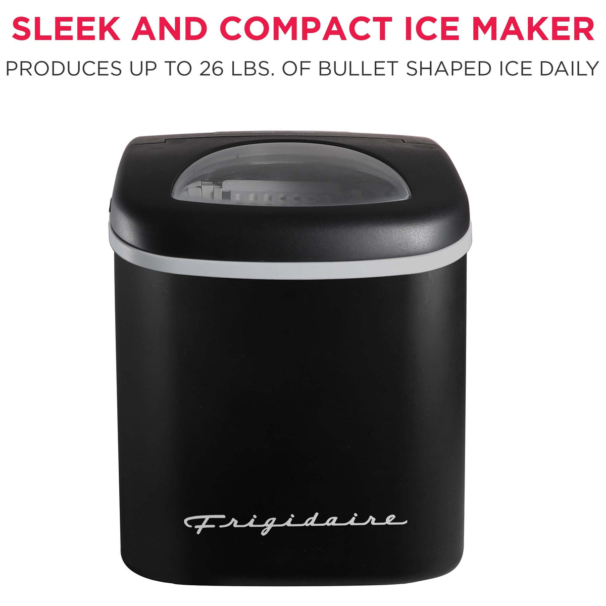 Compact Countertop Ice Maker 26 lb per Day Black W458853