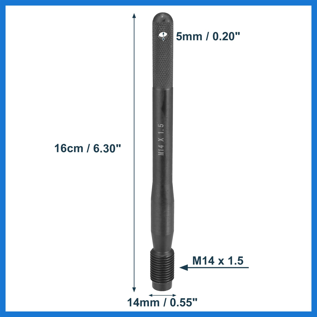 Black Carbon Steel Wheel Hangers Alignment Pin M14x1.5 K39415