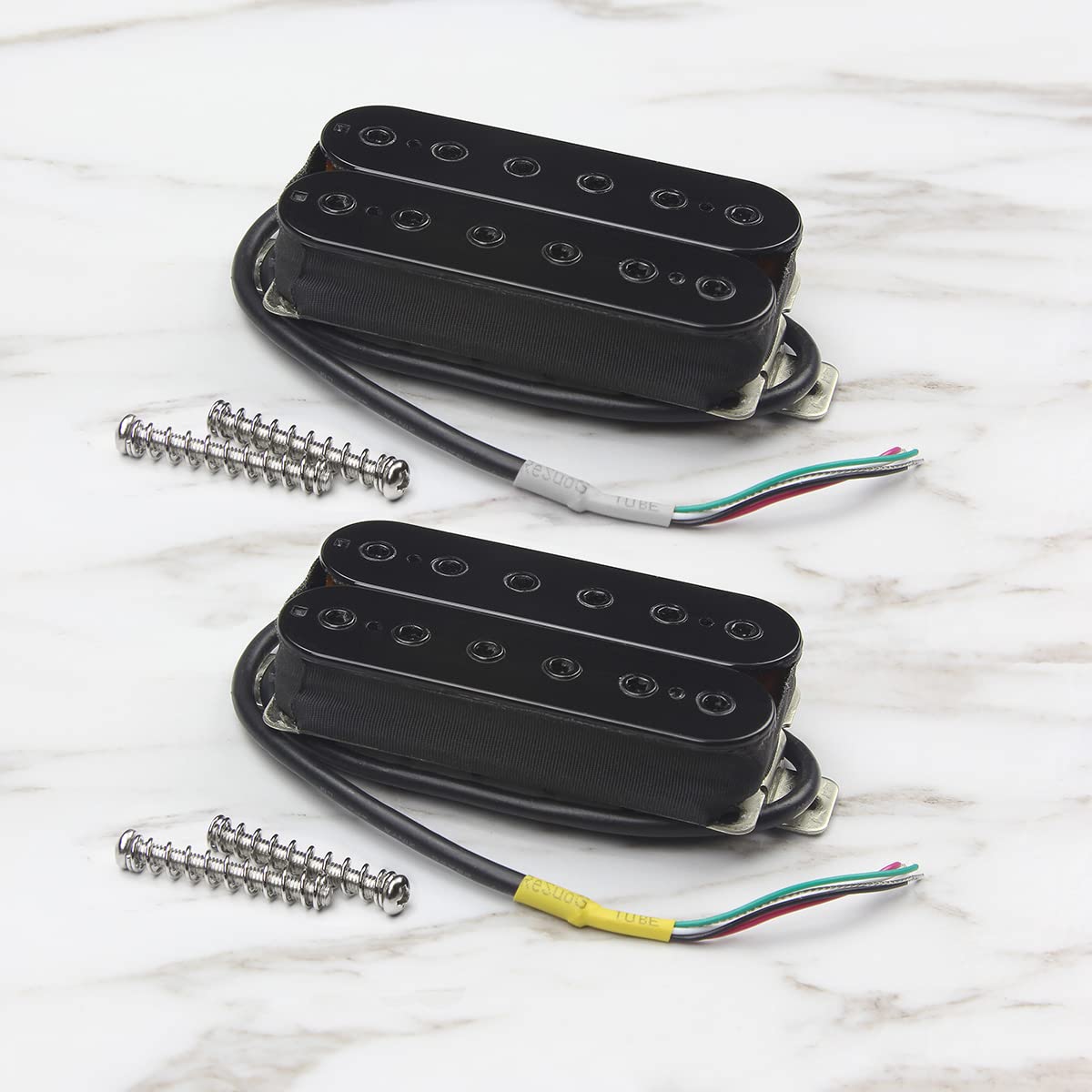 Alnico 5 Electric Guitar Humbucker Pickup Set Black T701