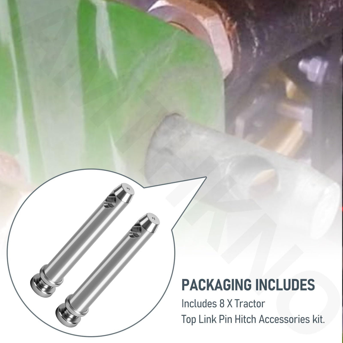 8 Pcs 3/4 in. Hitch Pin Accessories for Category 1 Tractors C958