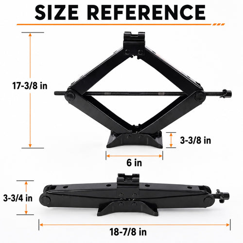 3 Ton Scissor Car Jack Kit with Ratchet Wrench A726215