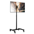 Black Mobile TV Stand with Locking Wheels W244581