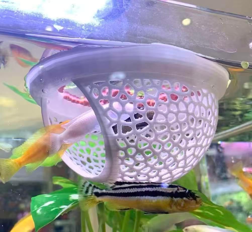 White Floating Betta Fish Hammock Bed and Hide Cave H102627
