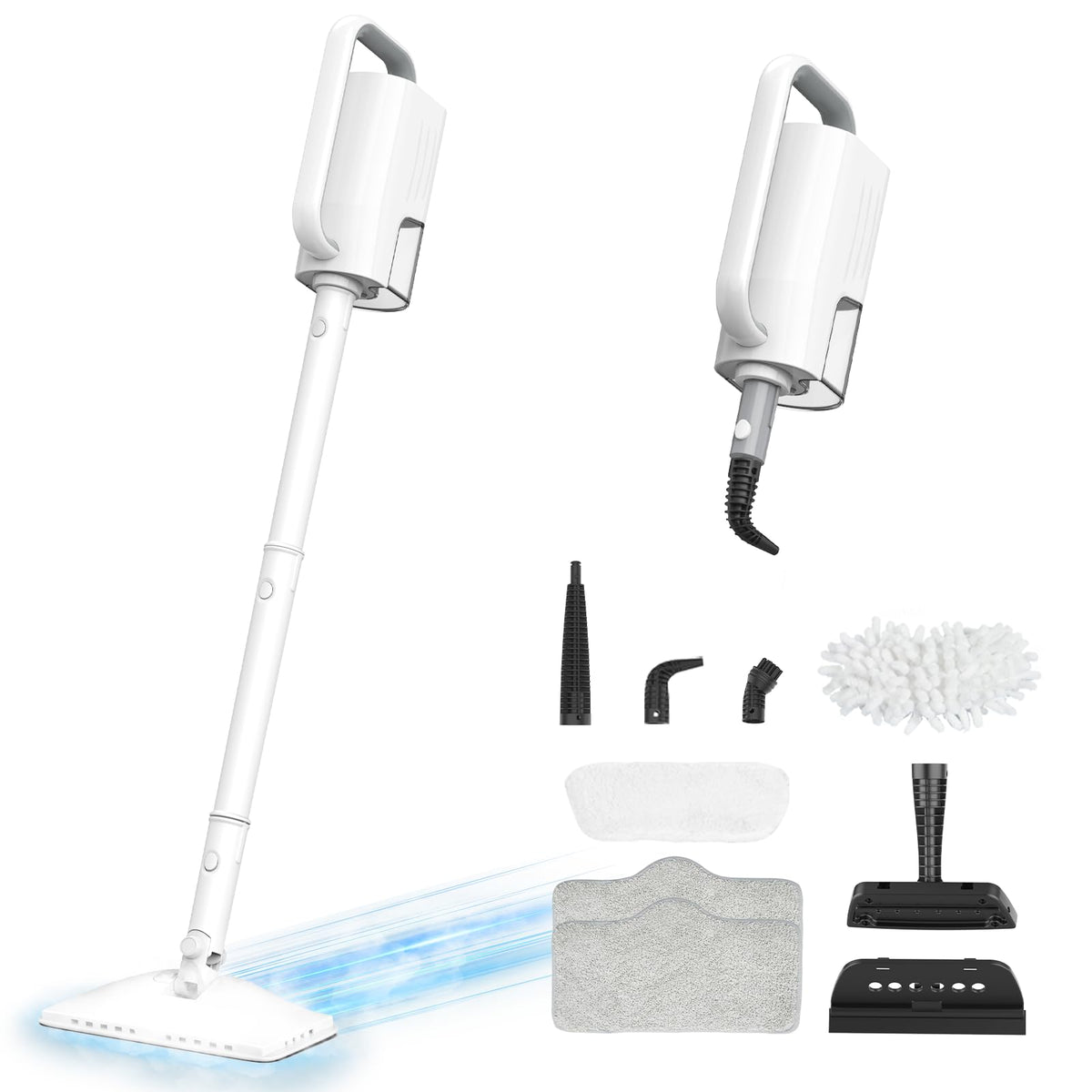 1200W Rotatable Steam Mop with 2 Modes, 400ML Tank, 23FT Cord K175483
