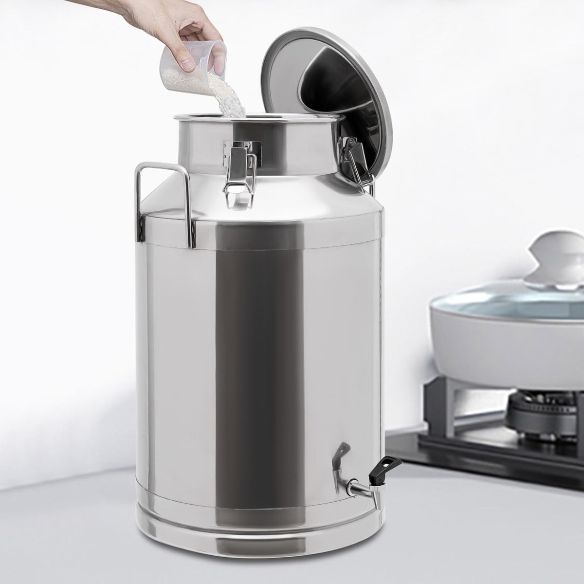 60L Stainless Steel Milk Can with Faucet L458328