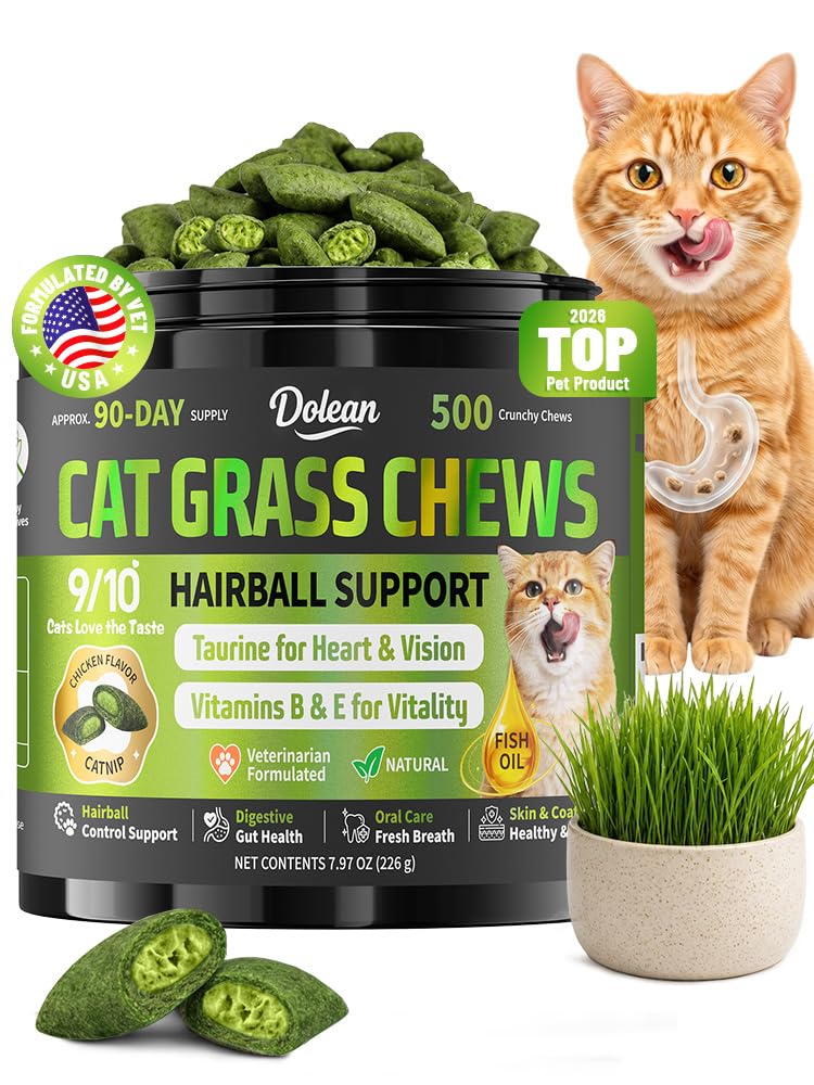 Cat Grass Treats Hairball Treatment for Cats H29021