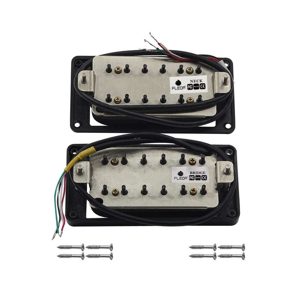 Alnico 5 Electric Guitar Humbucker Pickup Set Black T701