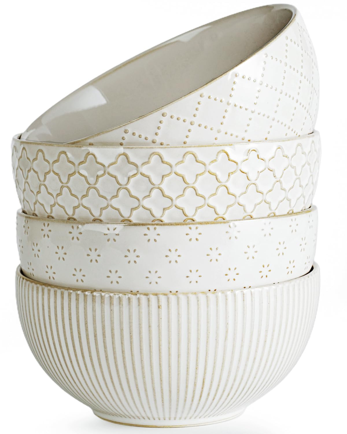 Ceramic Soup Bowls Set of 4 6.1 inch 30 oz G174