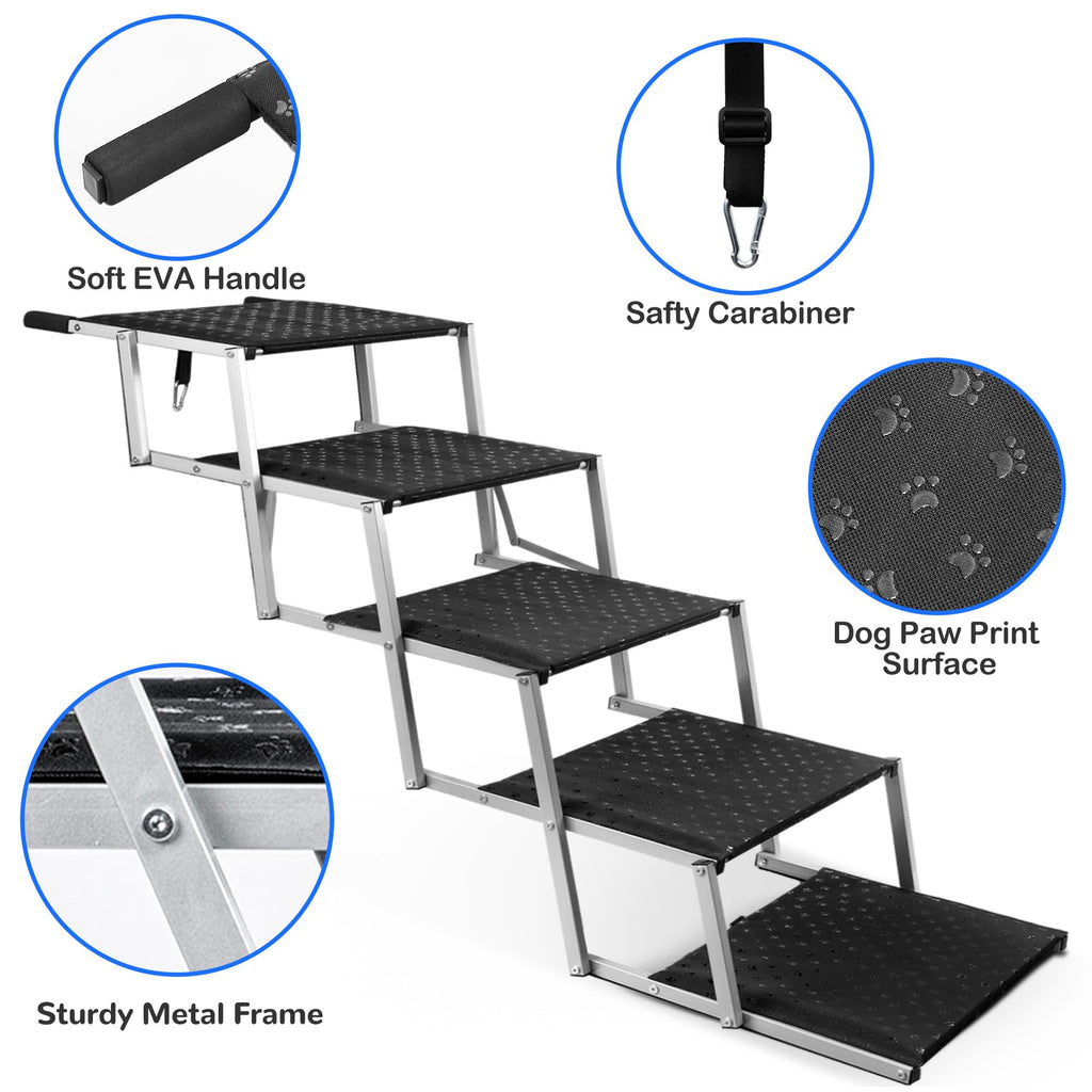 Foldable Dog Stairs for Car B353449