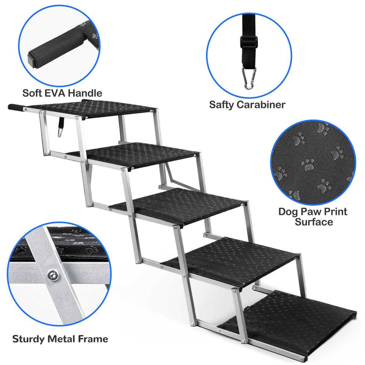 Foldable Dog Stairs for Car B353449