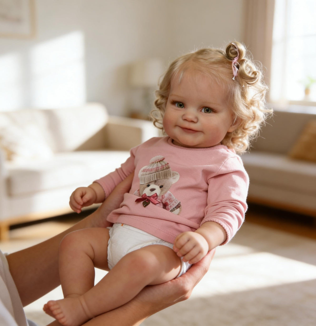 20 Inch Realistic Baby Dolls Girl with Blonde Hair A42397