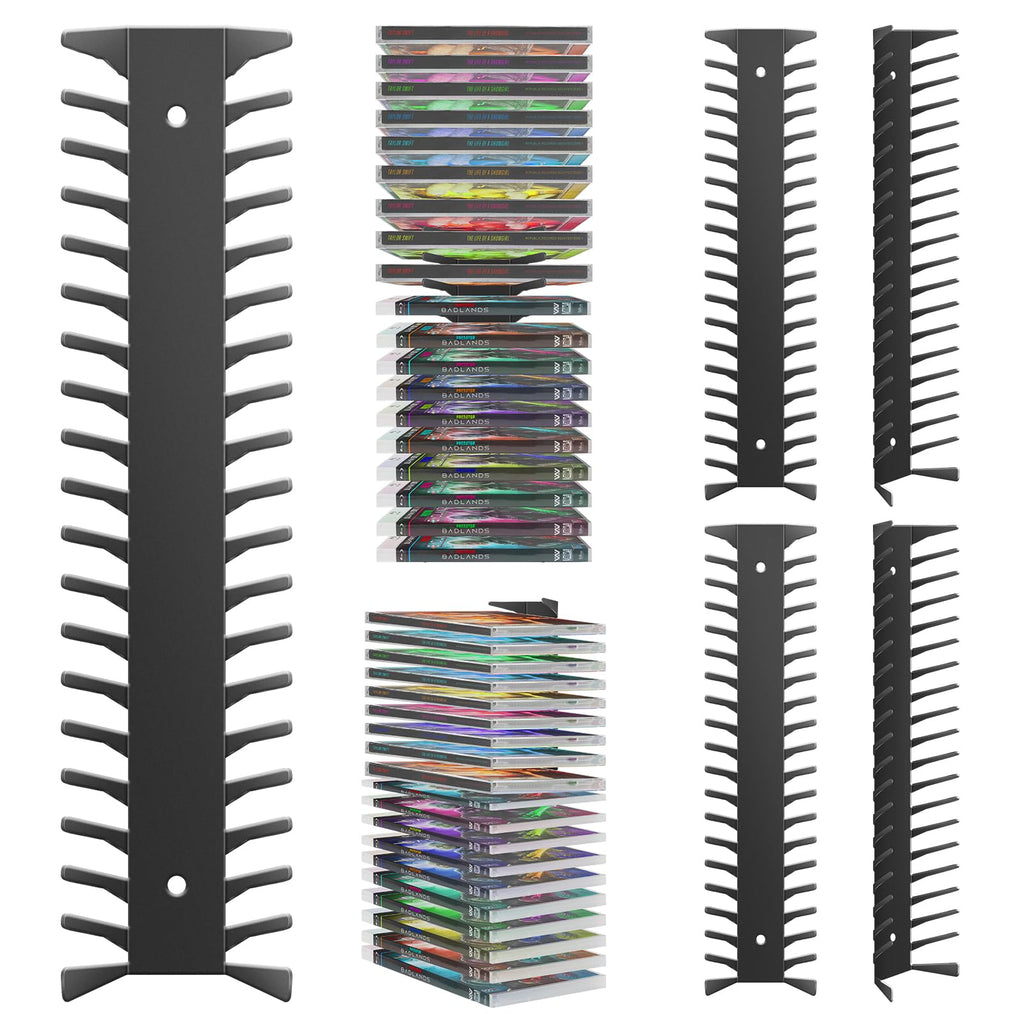 4 Pack Wall Mount Metal DVD Shelf S8439