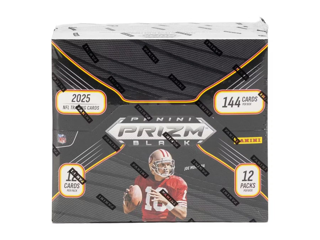2025 Panini Prizm Black Football Trading Card Box T5279
