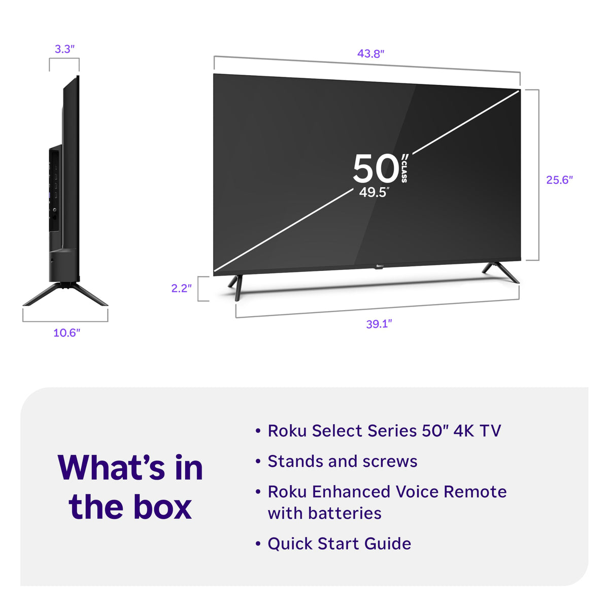 50-Inch 4K HDR LED Smart TV Q6221