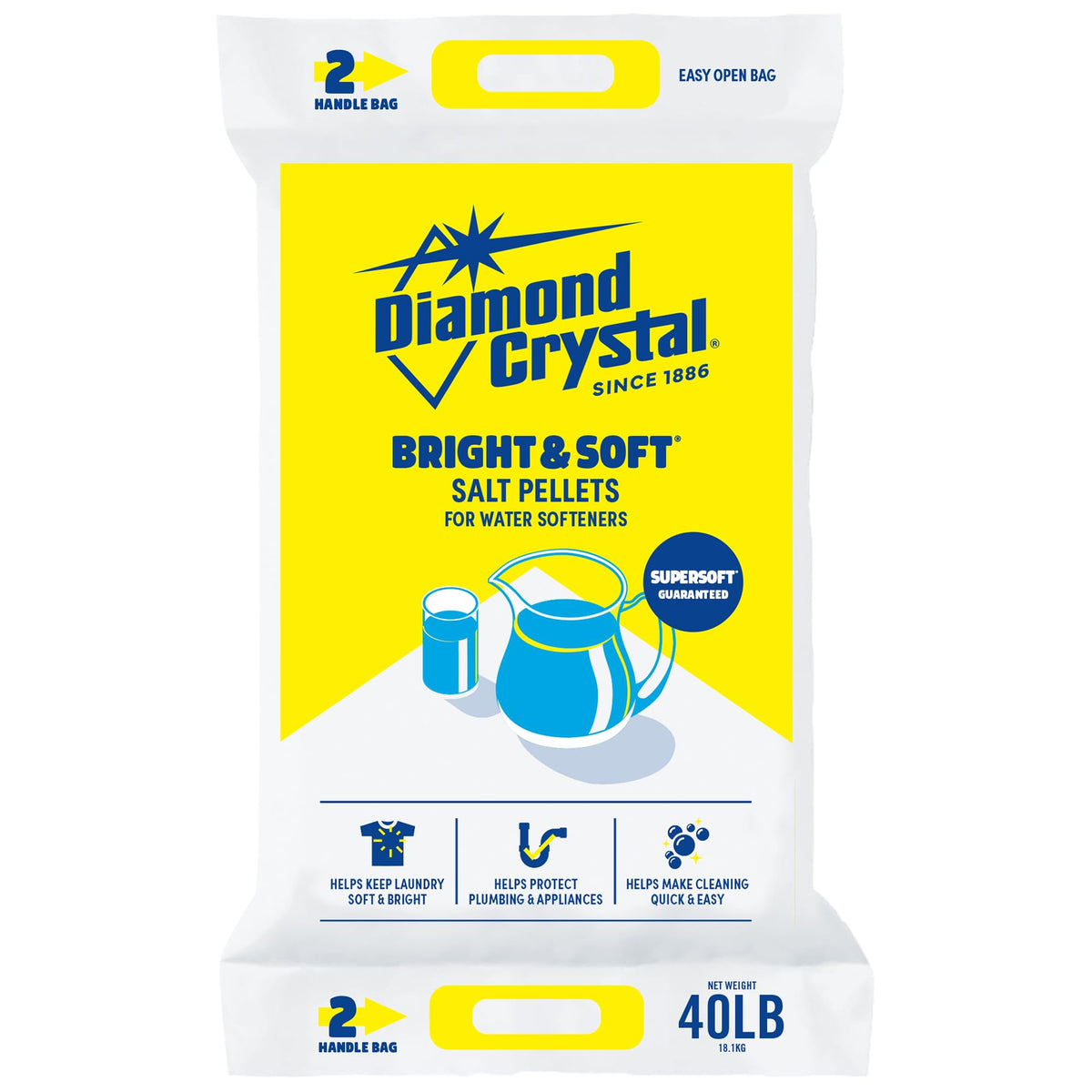 3 Pack Water Softener Salt Pellets, 40 Pounds A614
