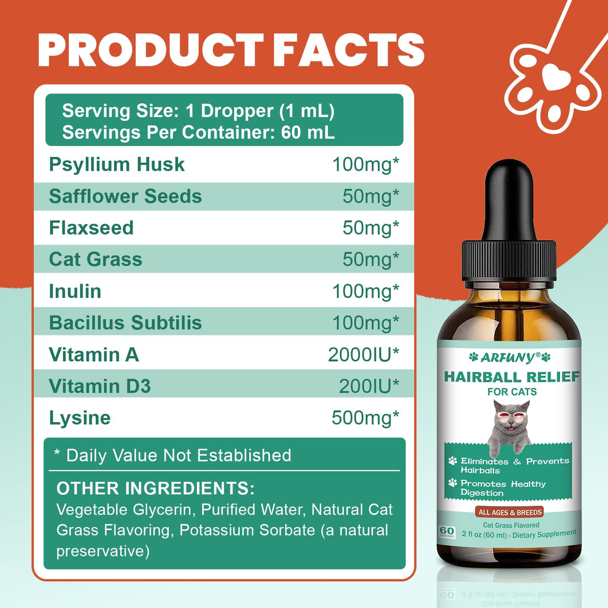 Hairball Treatment for Cats 120ML G33543