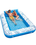 Inflatable Tanning Pool Float with Lights and Pillow T505890
