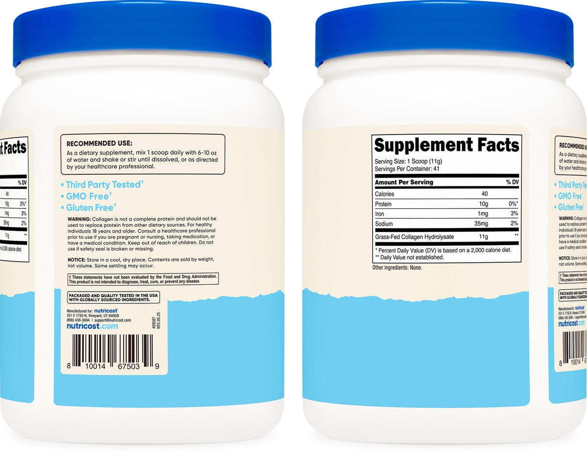 Collagen Peptides Powder 1LB D2348
