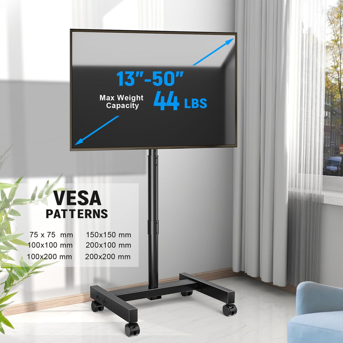 Rolling TV Stand for 13-50 Inch TVs I18981