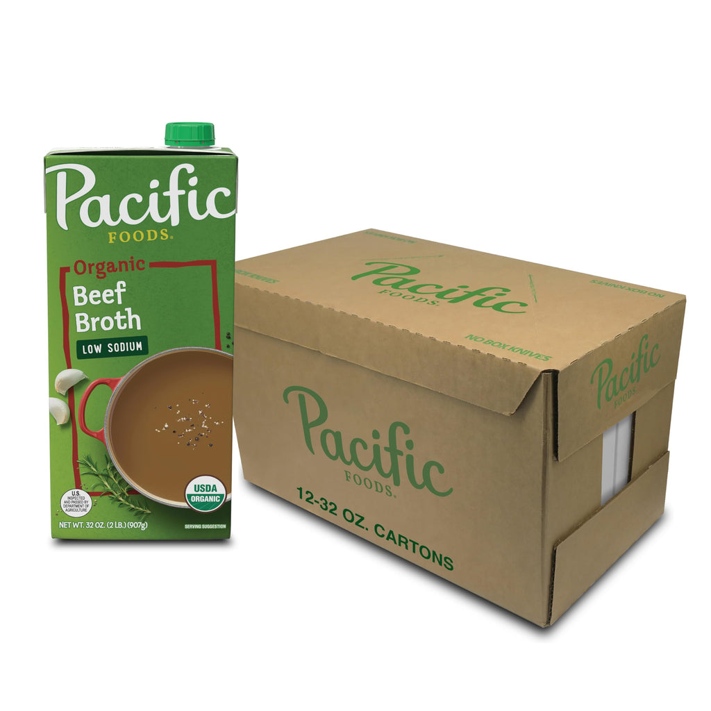Low Sodium Organic Beef Broth 32 oz 12 Pack S961225