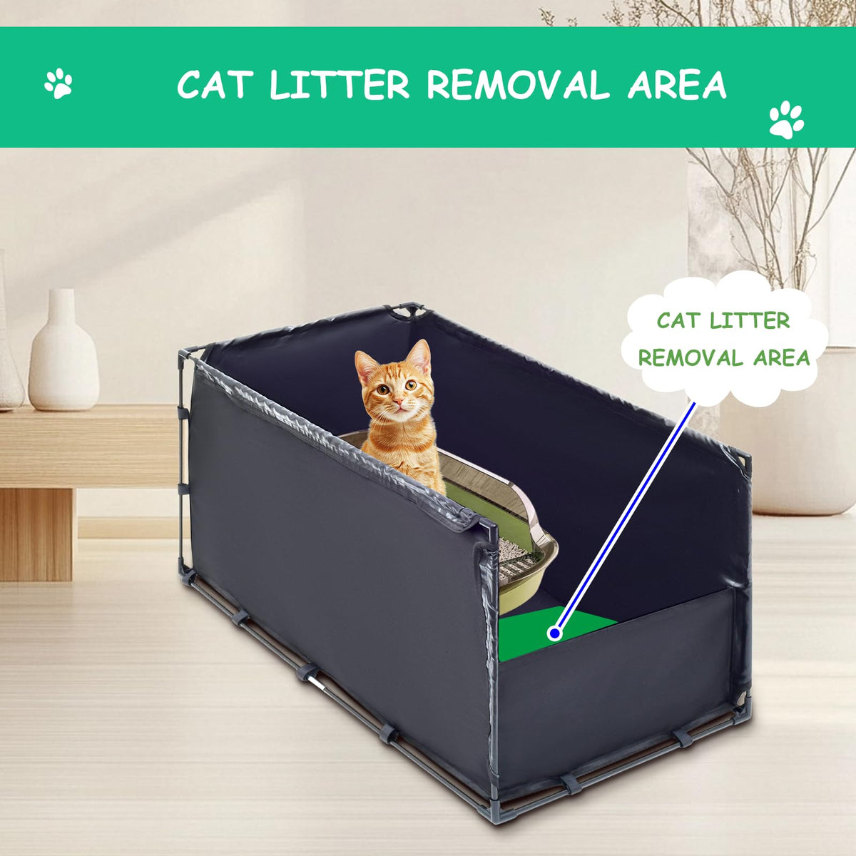 Large Cat Litter Box Enclosure E91581