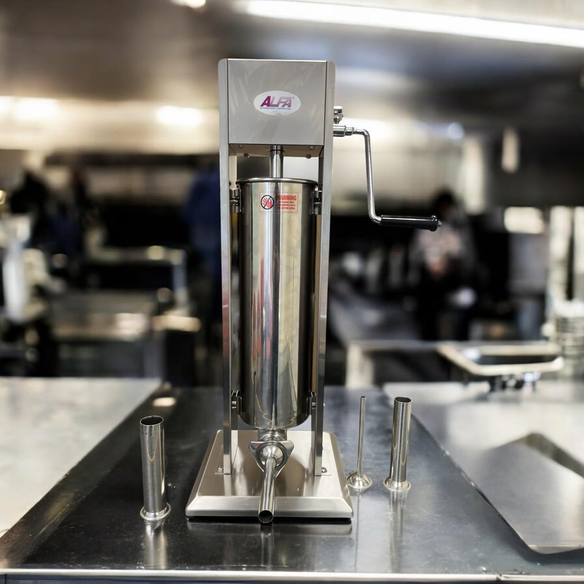 Stainless Steel 15 lb Vertical Sausage Stuffer Q6265