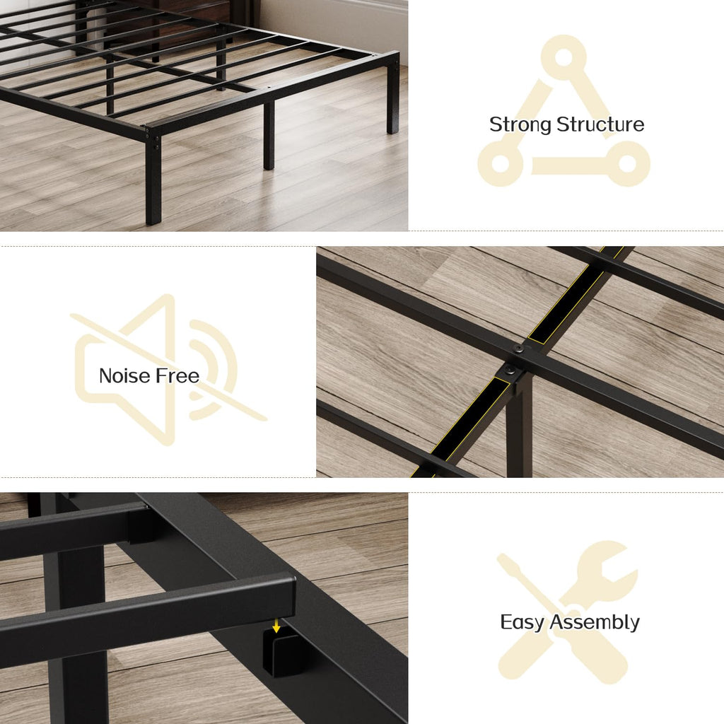 Full Bed Frame with Headboard D46518
