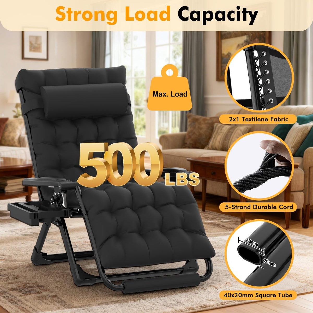 Oversized Zero Gravity Chair G38757