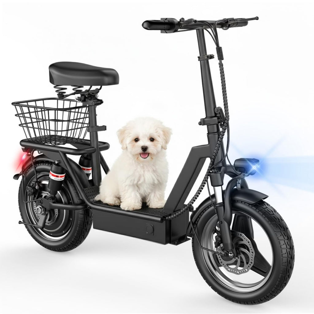Foldable Electric Scooter with Seat D93449