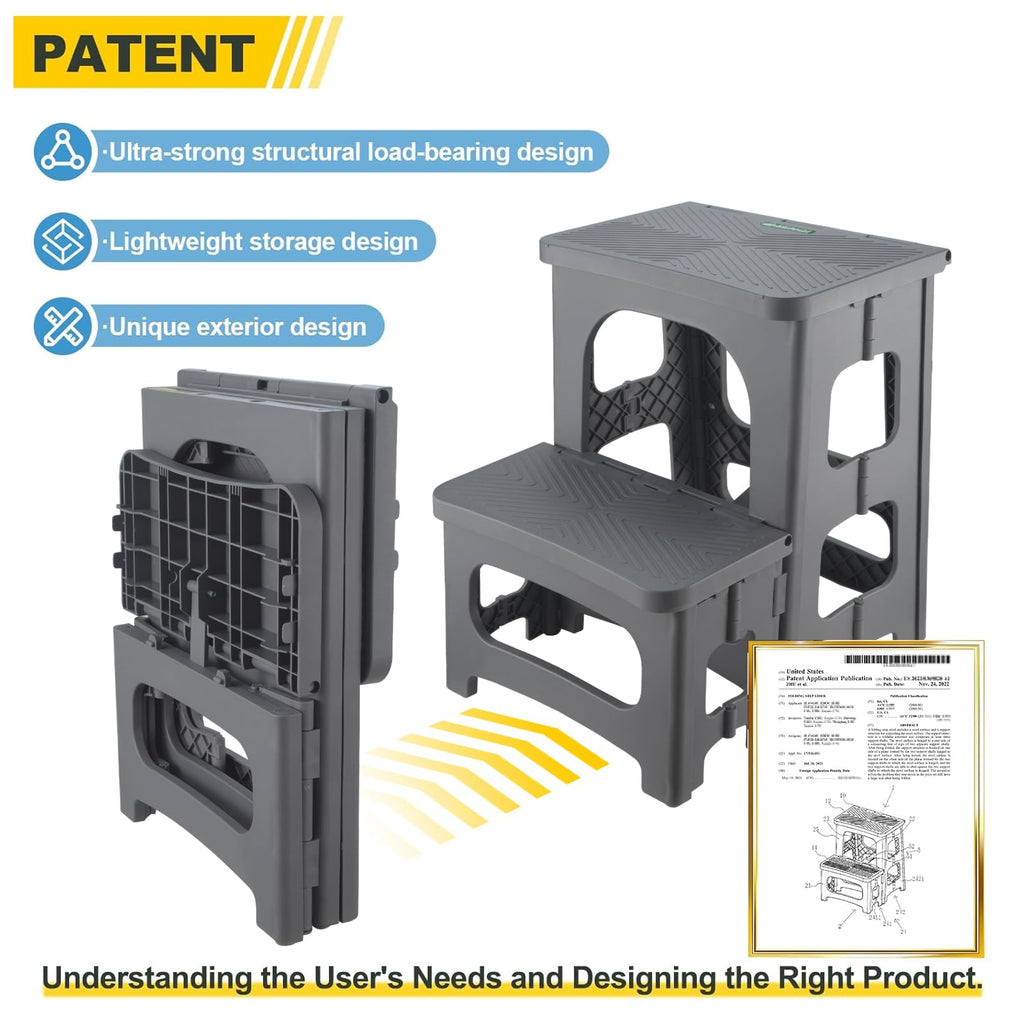 Folding 2-Step Non-Slip Step Stool C3720