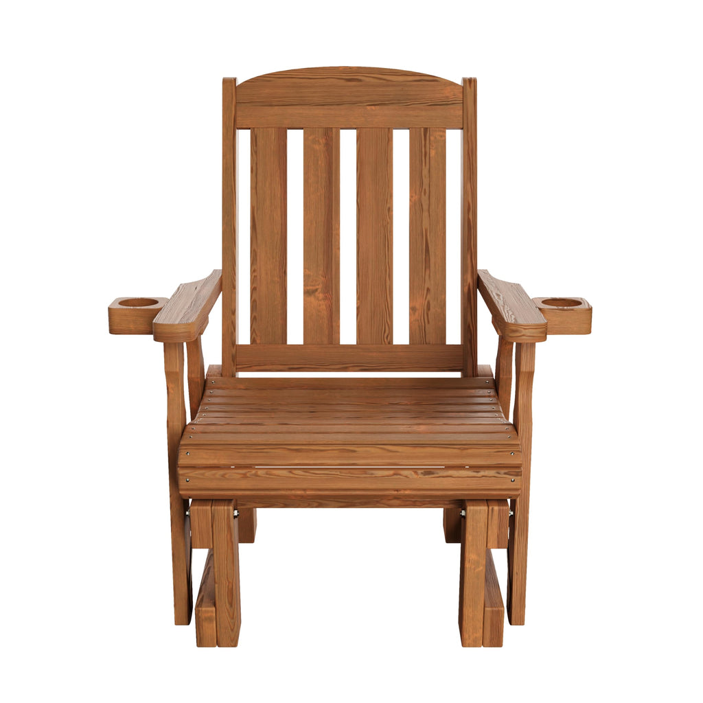 Heavy Duty 600 Lb High Back Glider Chair with Cupholders A88595