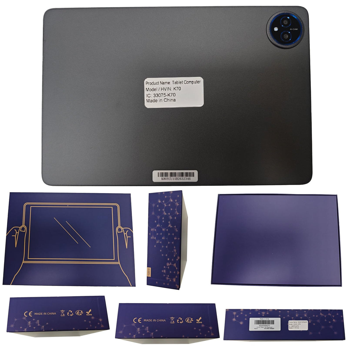 10 Inch Android 15 Tablet with Keyboard L585905