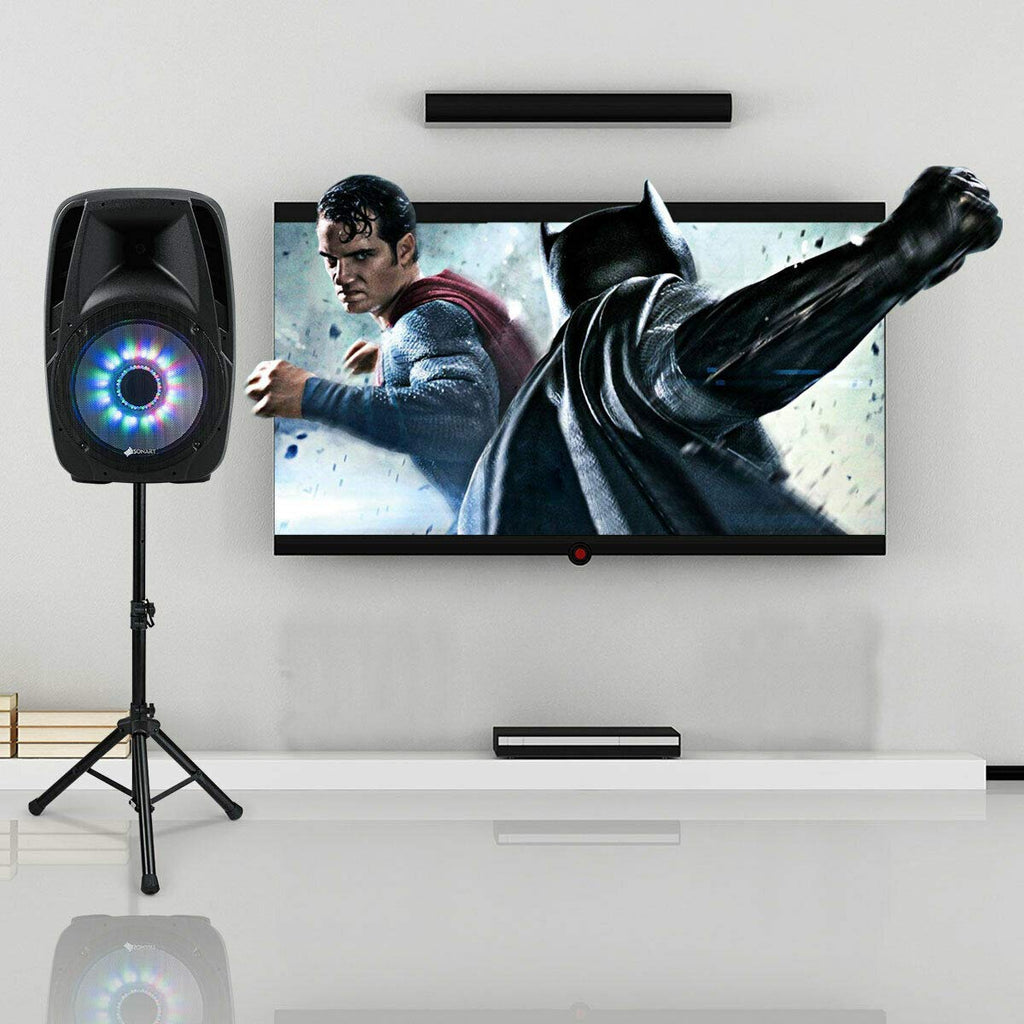 15" 1500W 2-Way Portable PA Speaker System X4639