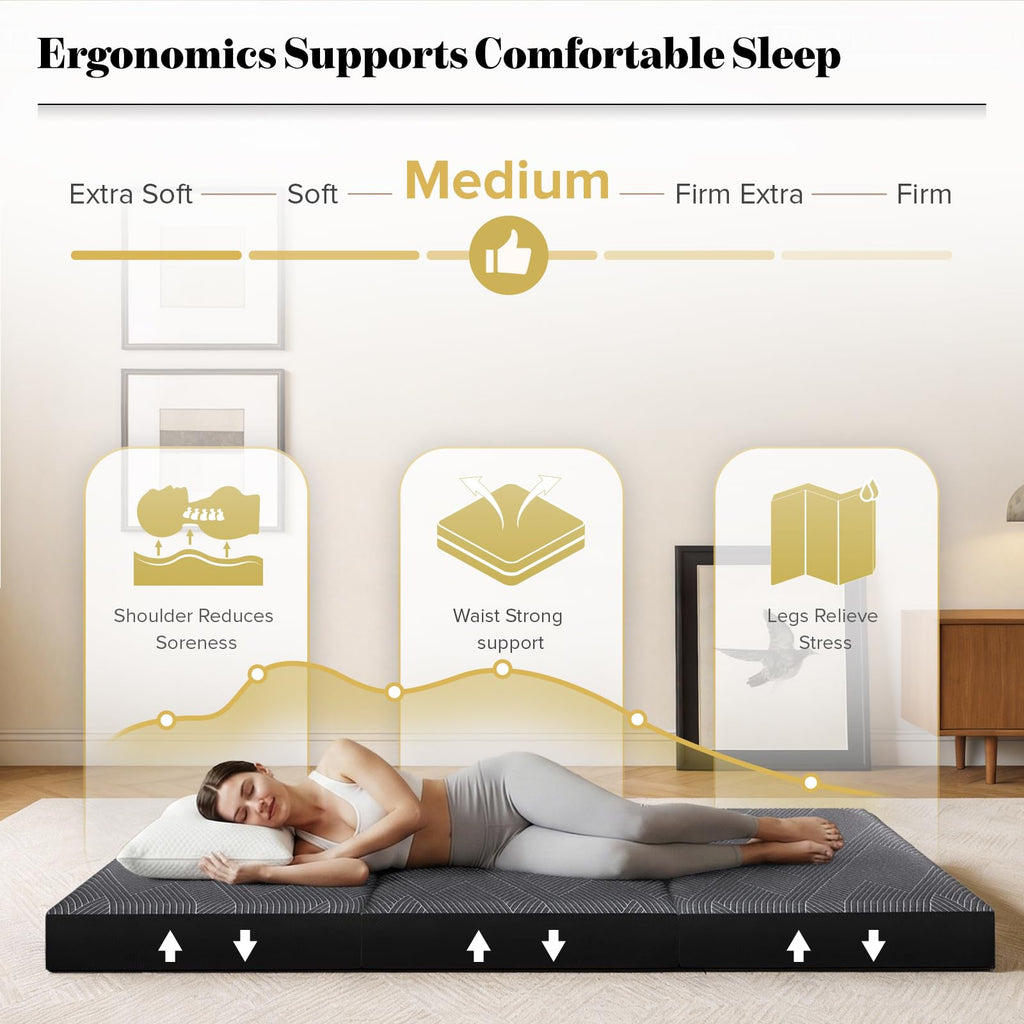 Folding Mattress Twin Size 6 Inch D96474